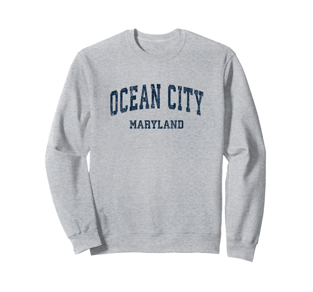 Ocean City Maryland Md Varsity Sweatshirt - Aesthetic Graphic for Adults - T-Shirt, Sweatshirt, Hoodie