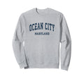 Ocean City Maryland Md Varsity Sweatshirt - Aesthetic Graphic for Adults - T-Shirt, Sweatshirt, Hoodie