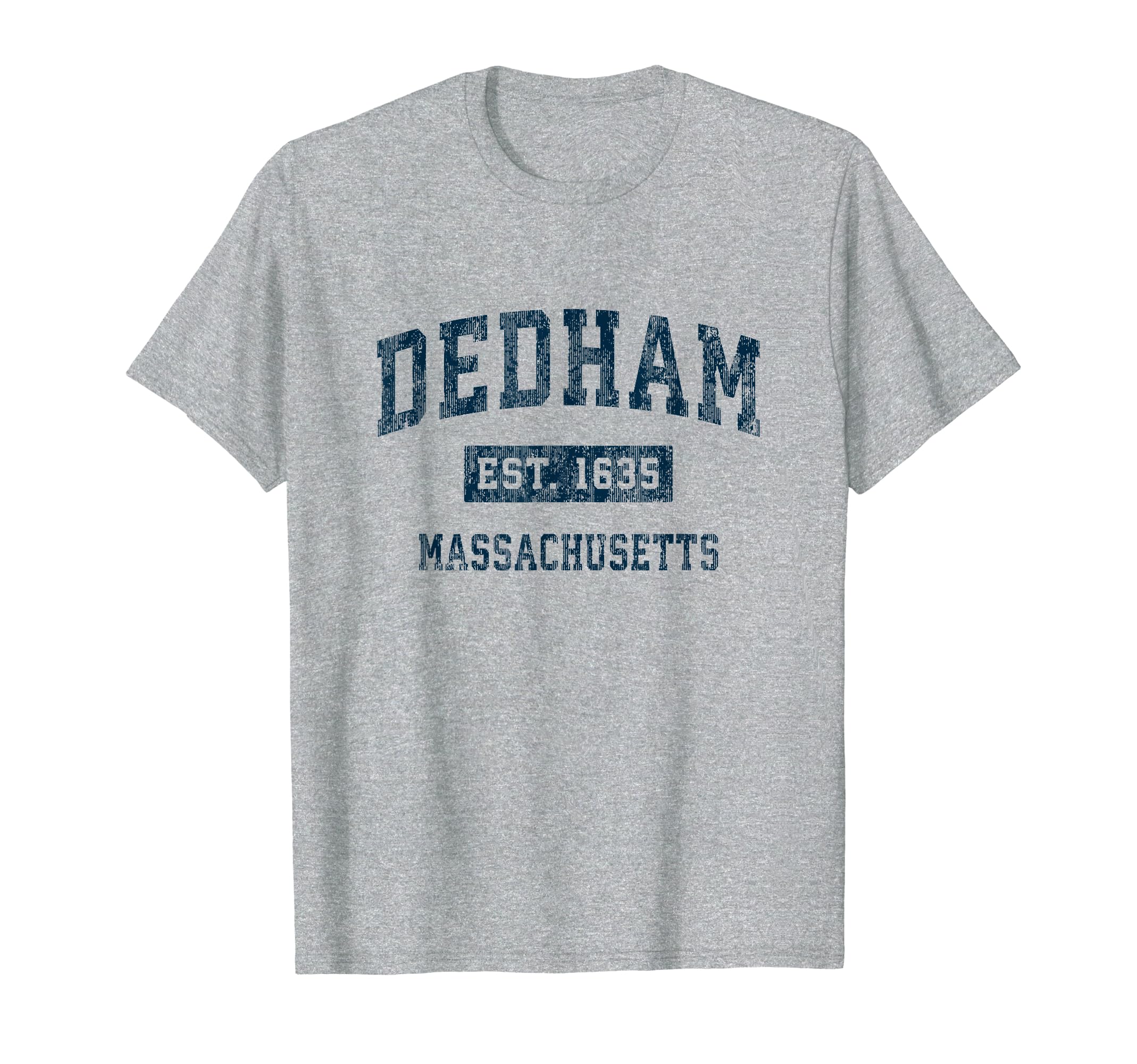 Dedham Massachusetts Ma Sports Navy T-Shirt - Casual Everyday Wear Unisex - T-Shirt, Sweatshirt, Hoodie