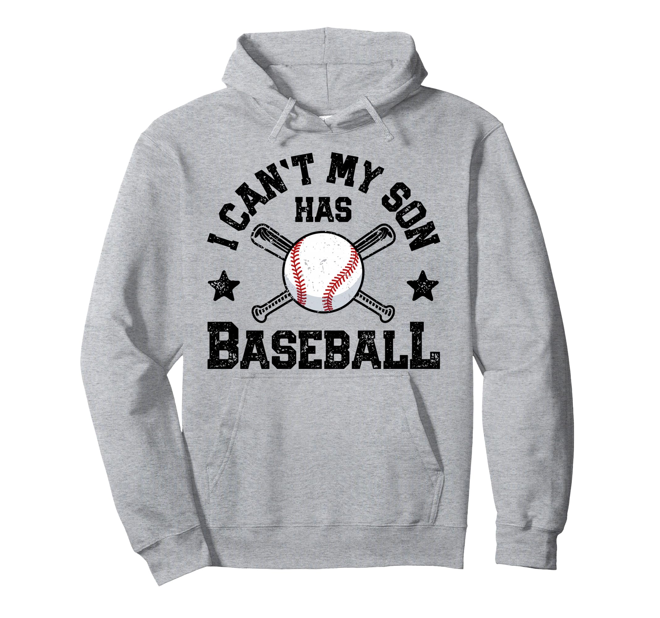 I Cant My Son Has Baseball Funny Mom Hoodie - Minimalist Print for Adults - T-Shirt, Sweatshirt, Hoodie