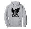 Yoga Skeleton Butterfly Fairy Grunge Hoodie - Minimalist Print Men Women - T-Shirt, Sweatshirt, Hoodie