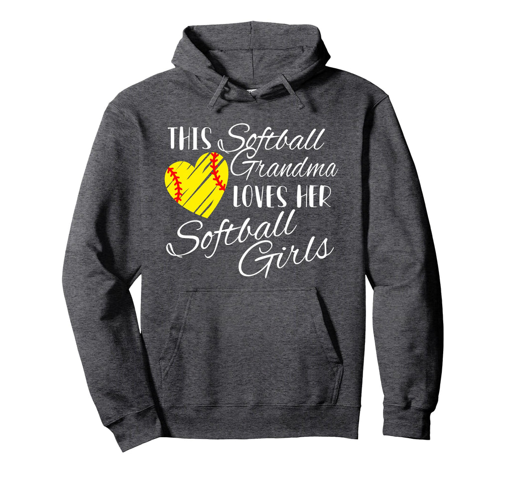 Softball Grandma Loves Her Softball Hoodie - Custom Art Print for Adults - T-Shirt, Sweatshirt, Hoodie