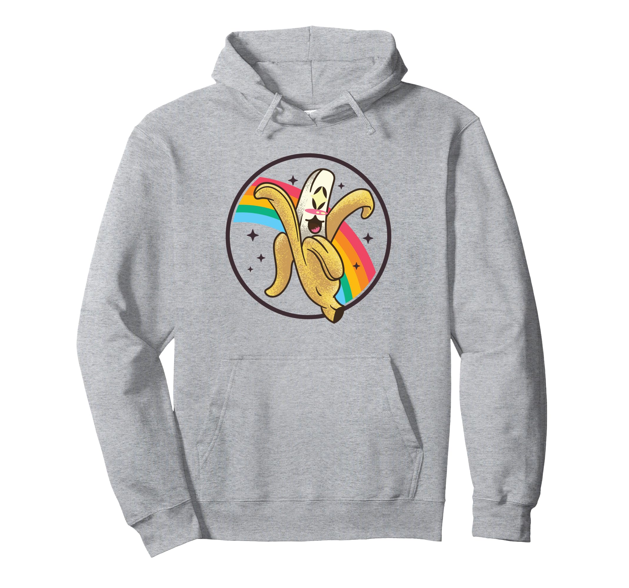 Happy Banana Rainbow Japan Otaku Hoodie - Minimalist Print Men Women - T-Shirt, Sweatshirt, Hoodie