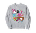 Baseball Mama Stars And Bow Softball Sweatshirt - Trendy Graphic Men Women - T-Shirt, Sweatshirt, Hoodie