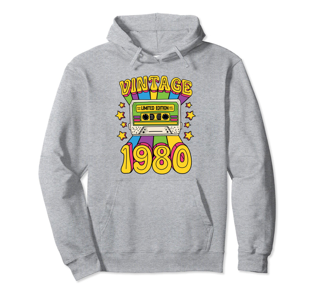 1980 80S Music Mixtape Cassette Tape Hoodie - Aesthetic Graphic Unisex - T-Shirt, Sweatshirt, Hoodie