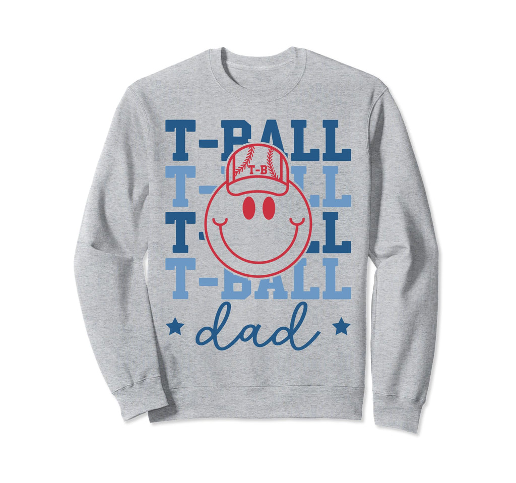 T Ball Dad Baseball Tball Father Sweatshirt - Trendy Graphic Unisex - T-Shirt, Sweatshirt, Hoodie