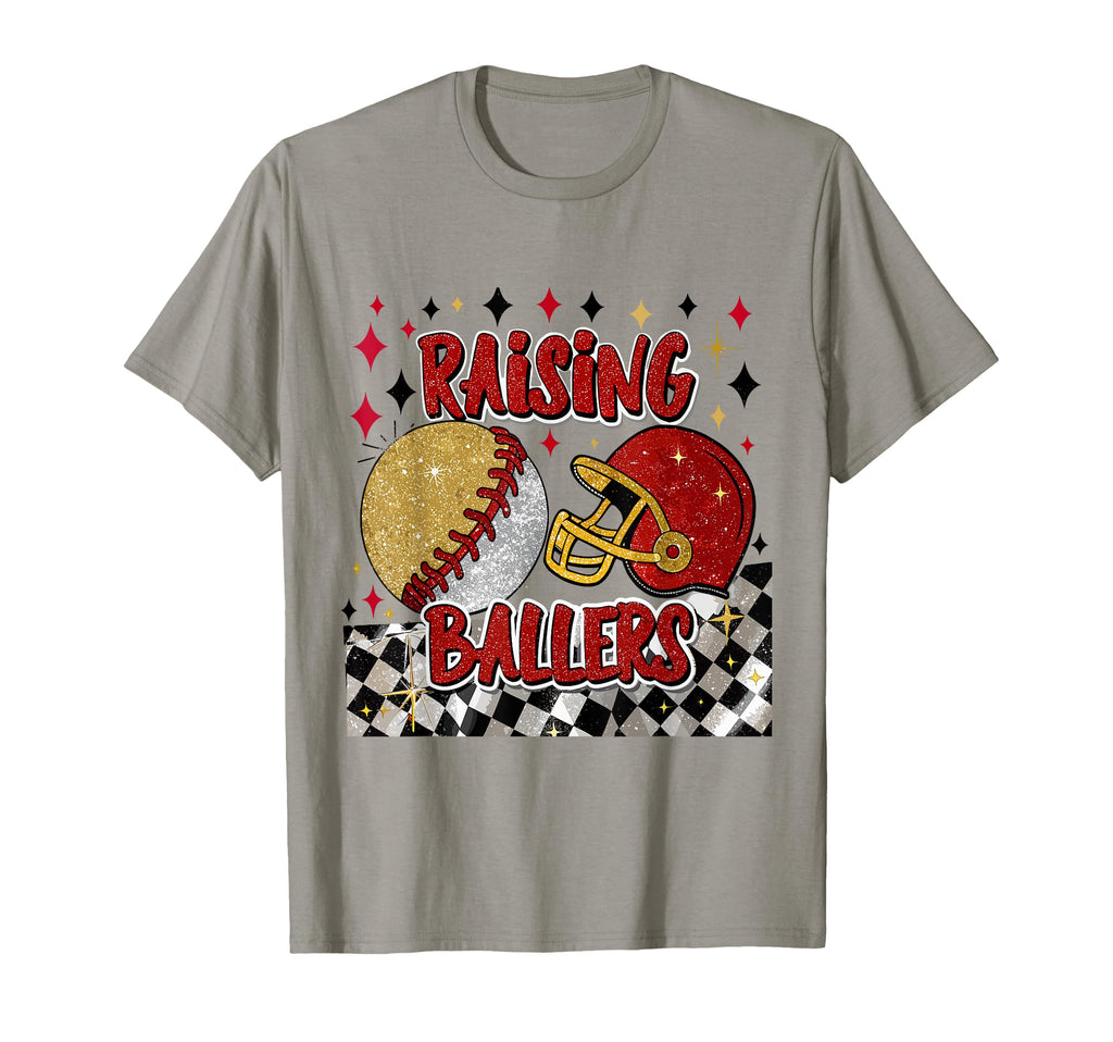 Raising Ballers Softball Baseball T-Shirt - Novelty Apparel Unisex - T-Shirt, Sweatshirt, Hoodie