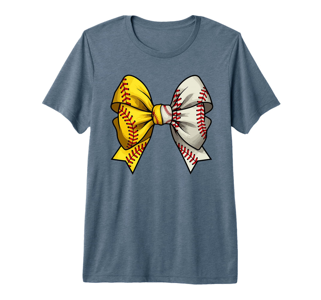 Baseball Softball Coquette Bow T-Shirt - Trendy Graphic for Adults - T-Shirt, Sweatshirt, Hoodie