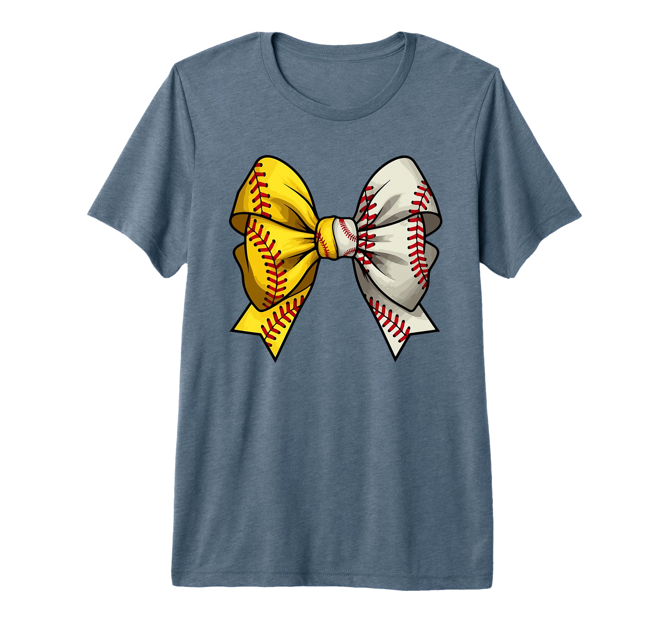 Baseball Softball Coquette Bow T-Shirt - Trendy Graphic for Adults - T-Shirt, Sweatshirt, Hoodie