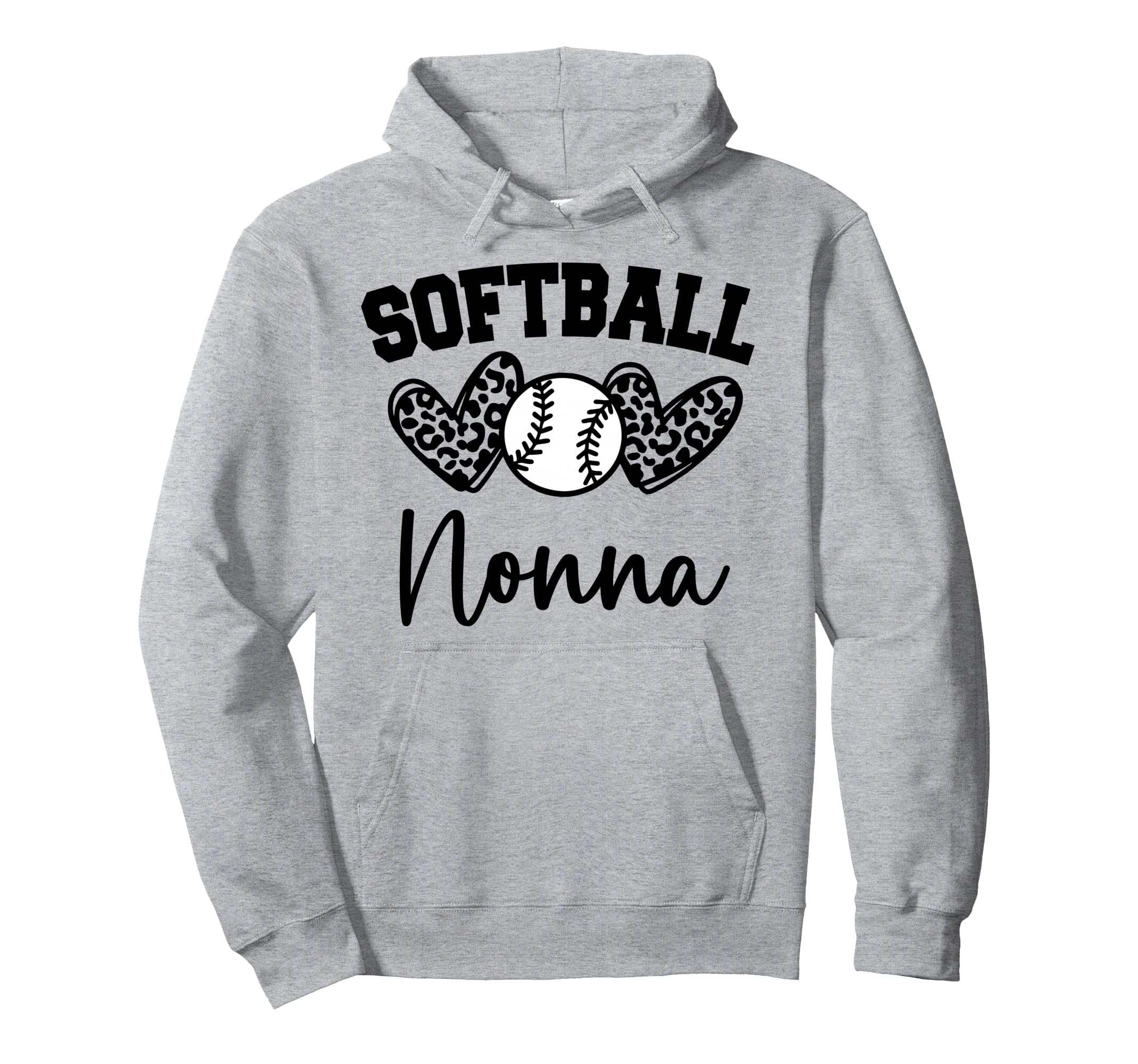 Personalized Baseball Heart Nonna Baseball Hoodie - Unique Graphic Unisex - T-Shirt, Sweatshirt, Hoodie