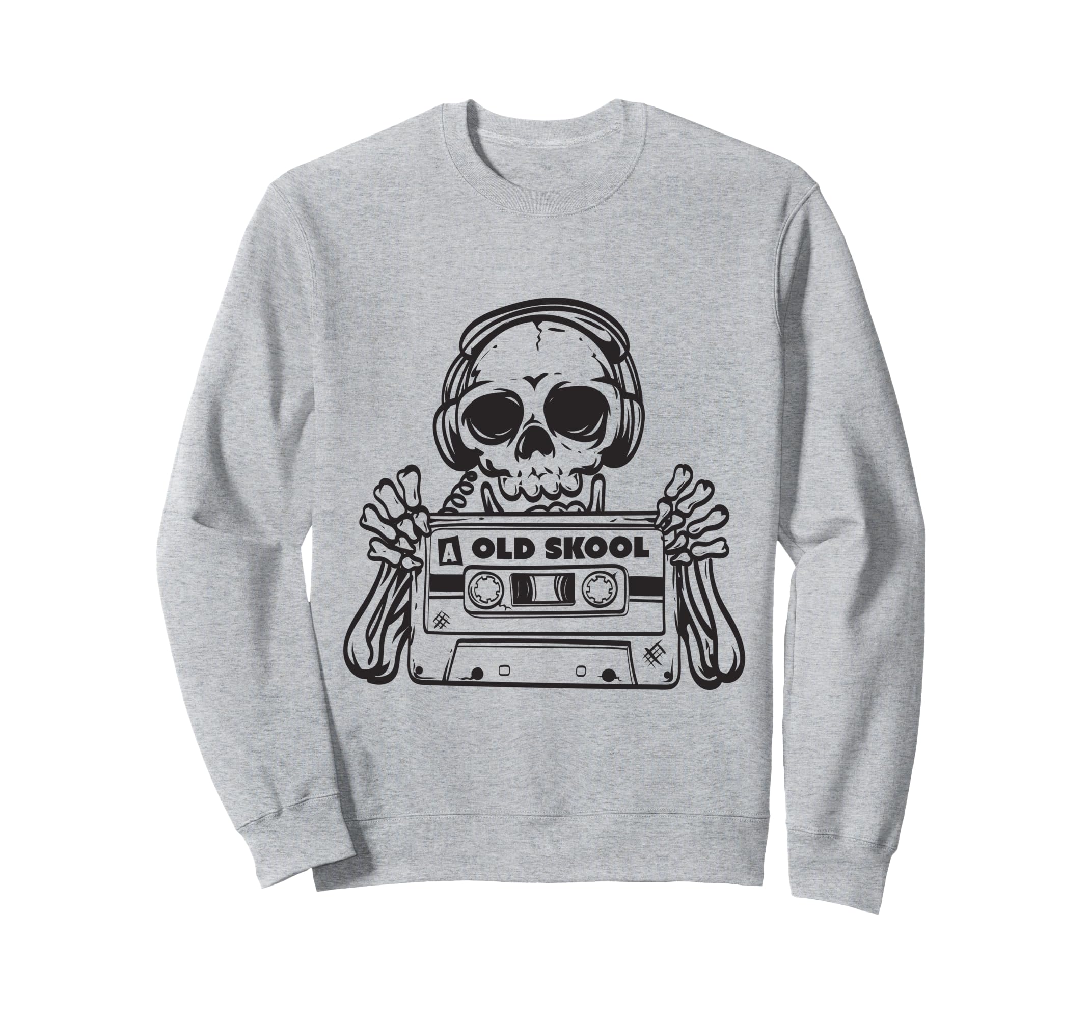 Cassette Tape Old Skool Music Sweatshirt - Fun Novelty Design for Adults - T-Shirt, Sweatshirt, Hoodie
