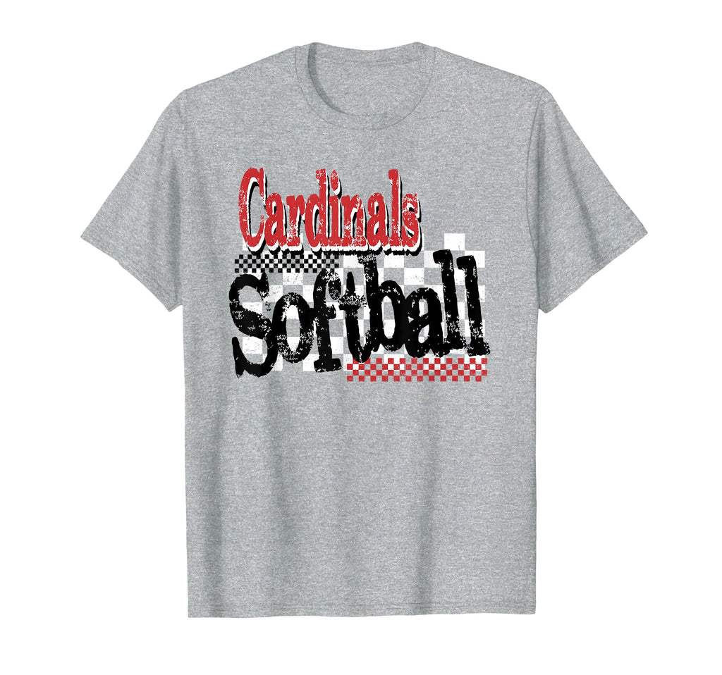 Cardinals School Spirit Game Day Softball T-Shirt - Graphic Print Unisex - T-Shirt, Sweatshirt, Hoodie