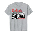 Cardinals School Spirit Game Day Softball T-Shirt - Graphic Print Unisex - T-Shirt, Sweatshirt, Hoodie