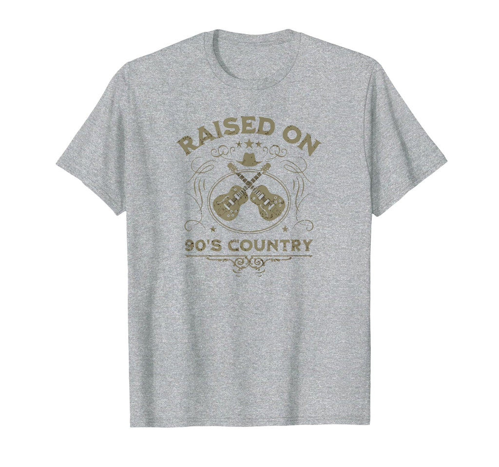 Raised 90S Country Music Funny T-Shirt - Fun Novelty Design Men Women - T-Shirt, Sweatshirt, Hoodie