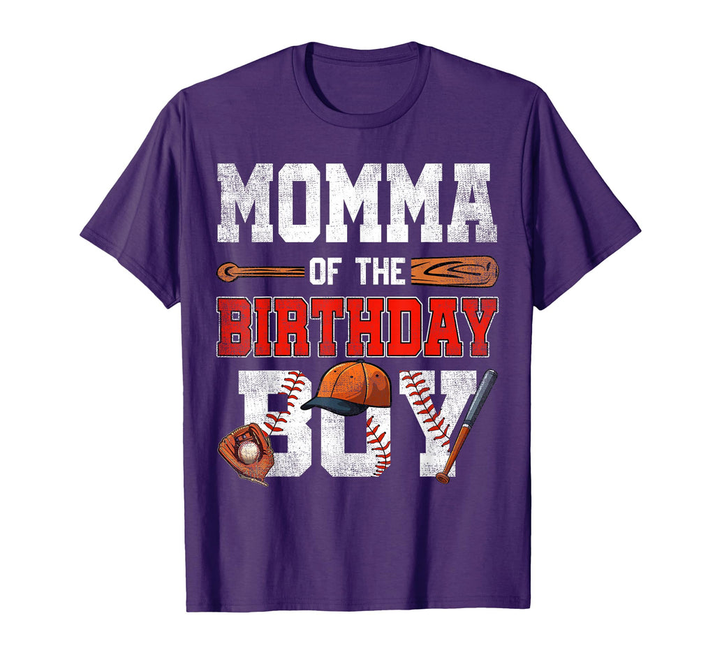 Momma Birthday Baseball Bday Family T-Shirt - Fun Novelty Design Unisex - T-Shirt, Sweatshirt, Hoodie