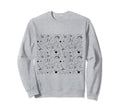 Y2K Star Pattern Black And White Sweatshirt - Graphic Print Men Women - T-Shirt, Sweatshirt, Hoodie