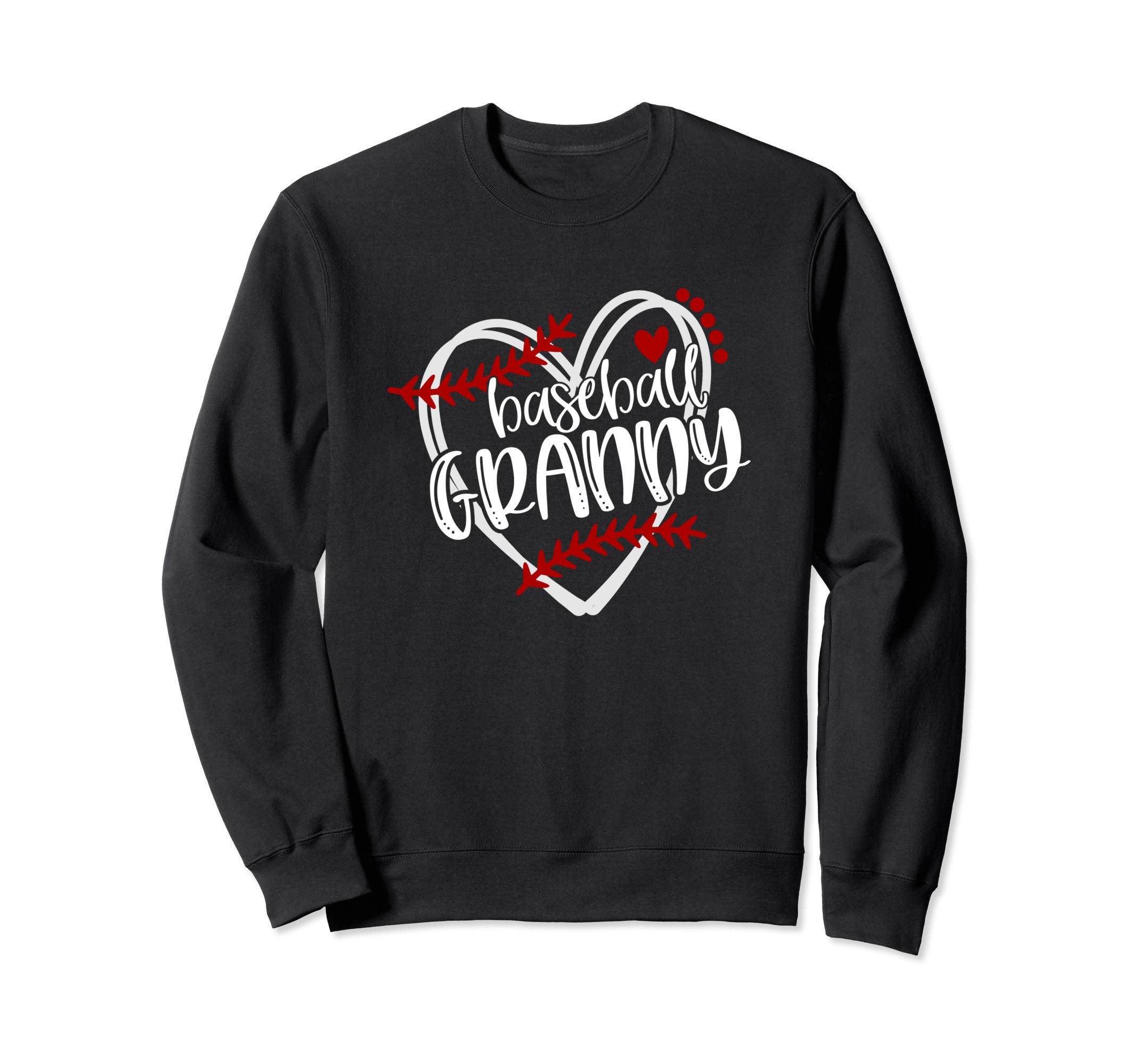 Baseball Heart Granny Grandma Trendy Sweatshirt - Trendy Graphic Unisex - T-Shirt, Sweatshirt, Hoodie