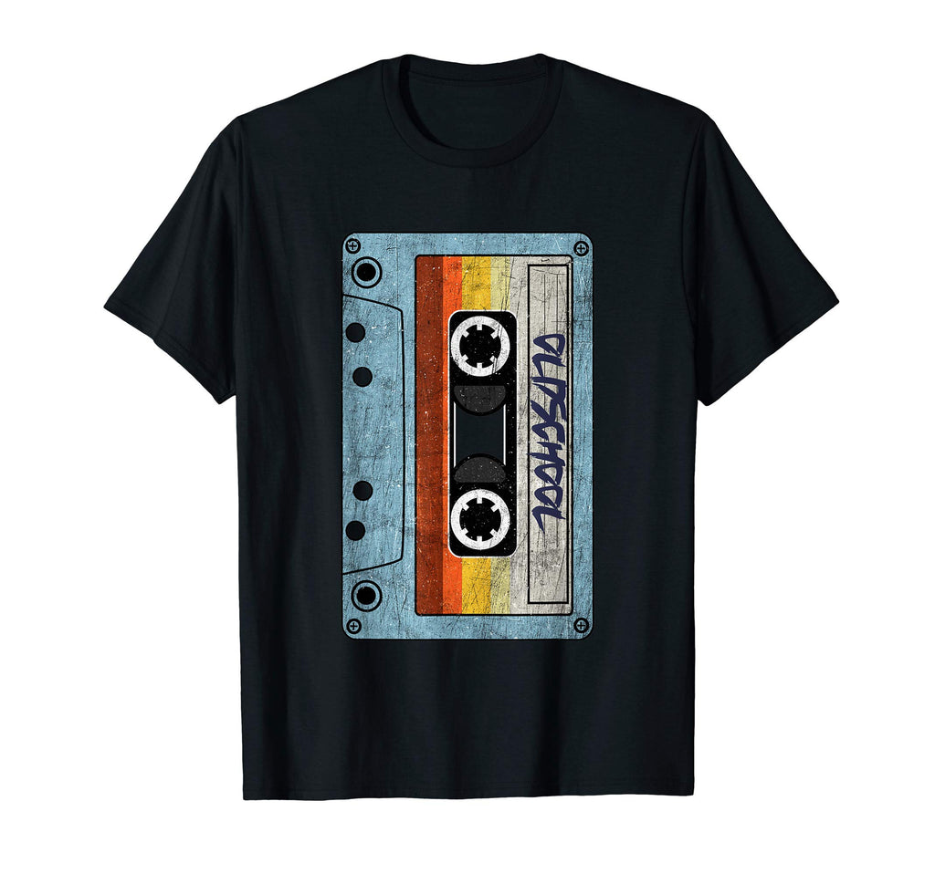 1980S Distressed Music Cassette Tapes T-Shirt - Graphic Print Unisex - T-Shirt, Sweatshirt, Hoodie