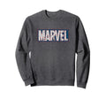 Marvel Comics Blue Red Distressed Sweatshirt - Fun Novelty Design Unisex - T-Shirt, Sweatshirt, Hoodie