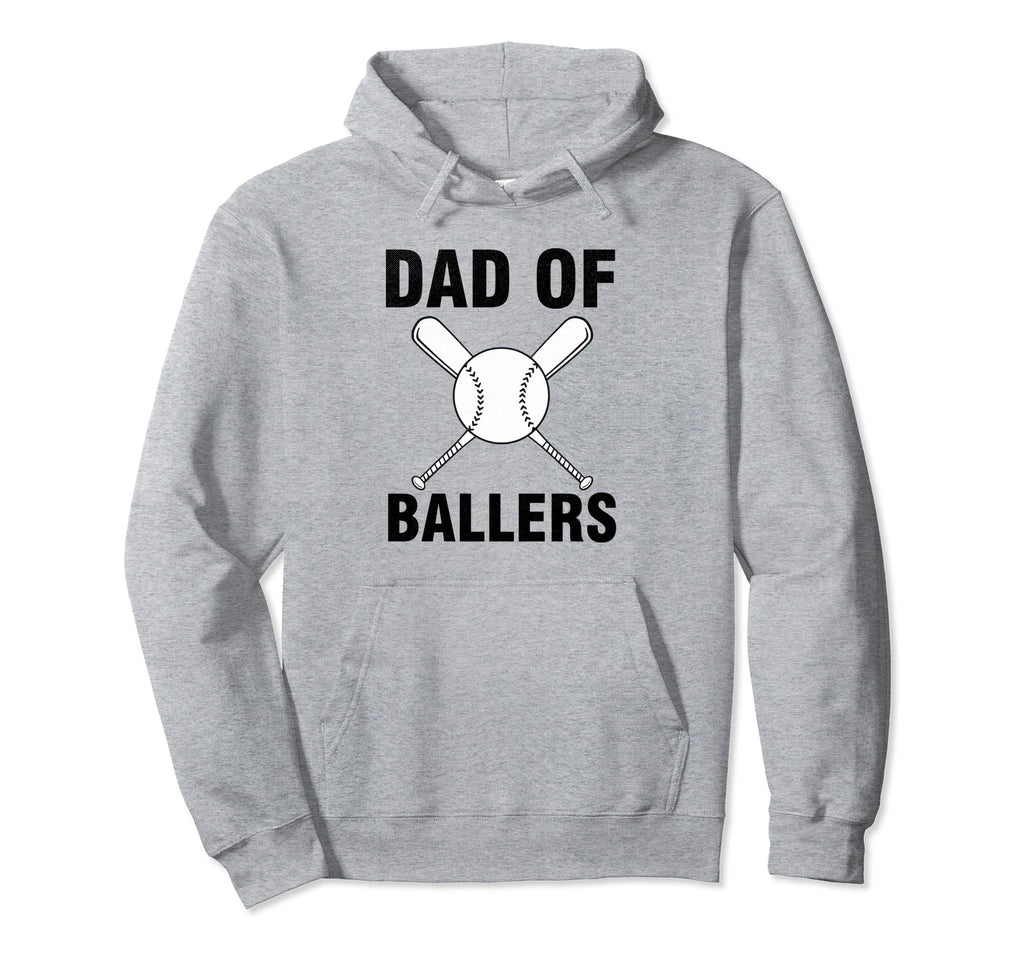 Dad Ballers Baseball Softball Sport Hoodie - Custom Art Print for Adults - T-Shirt, Sweatshirt, Hoodie