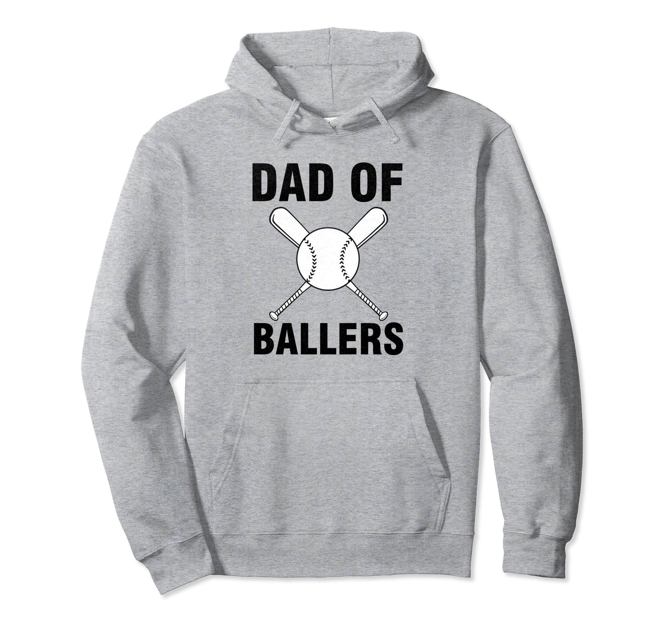 Dad Ballers Baseball Softball Sport Hoodie - Custom Art Print for Adults - T-Shirt, Sweatshirt, Hoodie