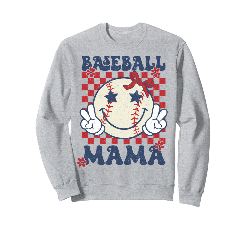 Baseball Mama Coquette Bow Game Day Sweatshirt - Minimalist Print Unisex - T-Shirt, Sweatshirt, Hoodie