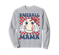 Baseball Mama Coquette Bow Game Day Sweatshirt - Minimalist Print Unisex - T-Shirt, Sweatshirt, Hoodie