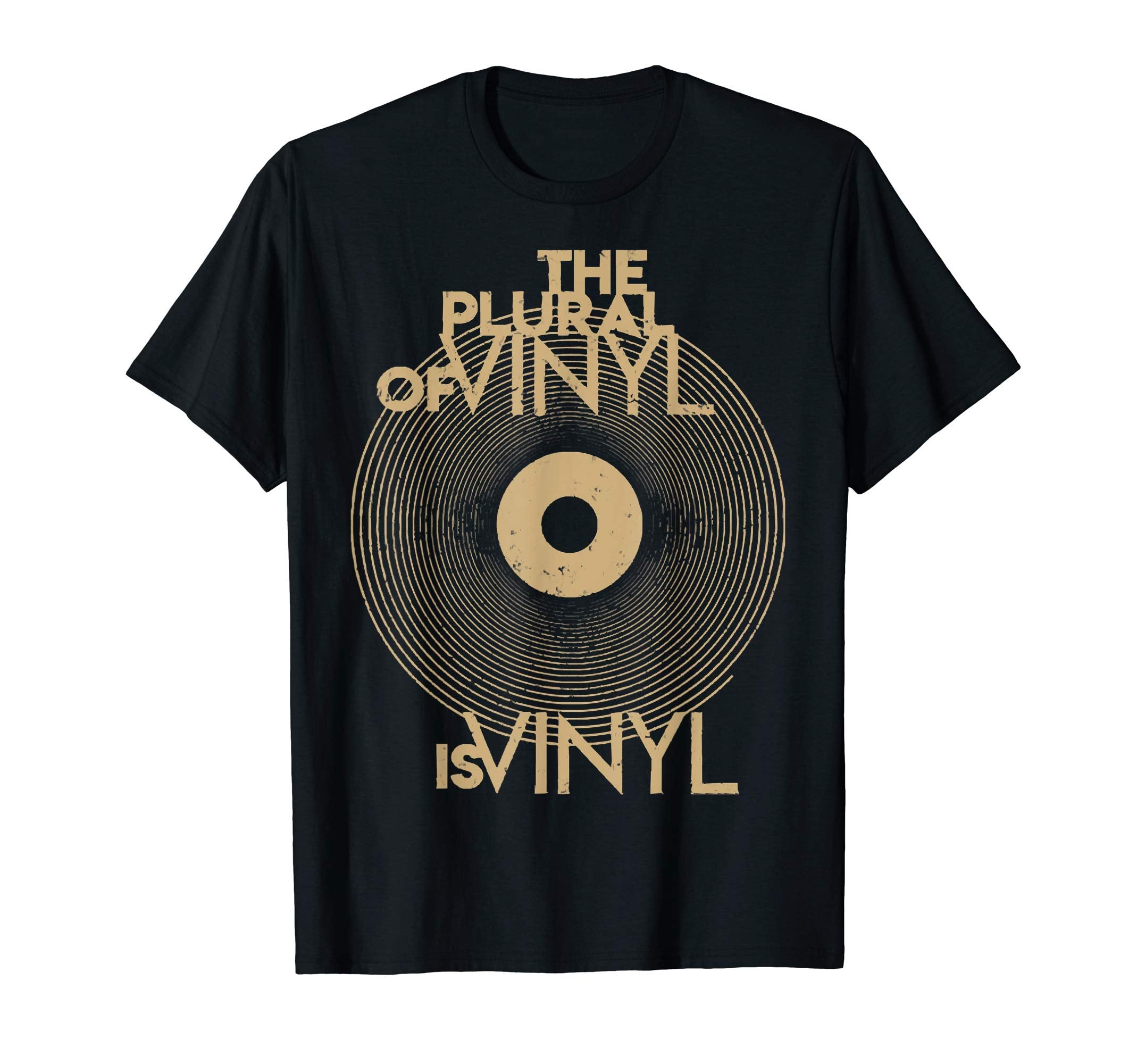 Plural Vinyl Is Vinyl Lp Records T-Shirt - Aesthetic Graphic for Adults - T-Shirt, Sweatshirt, Hoodie