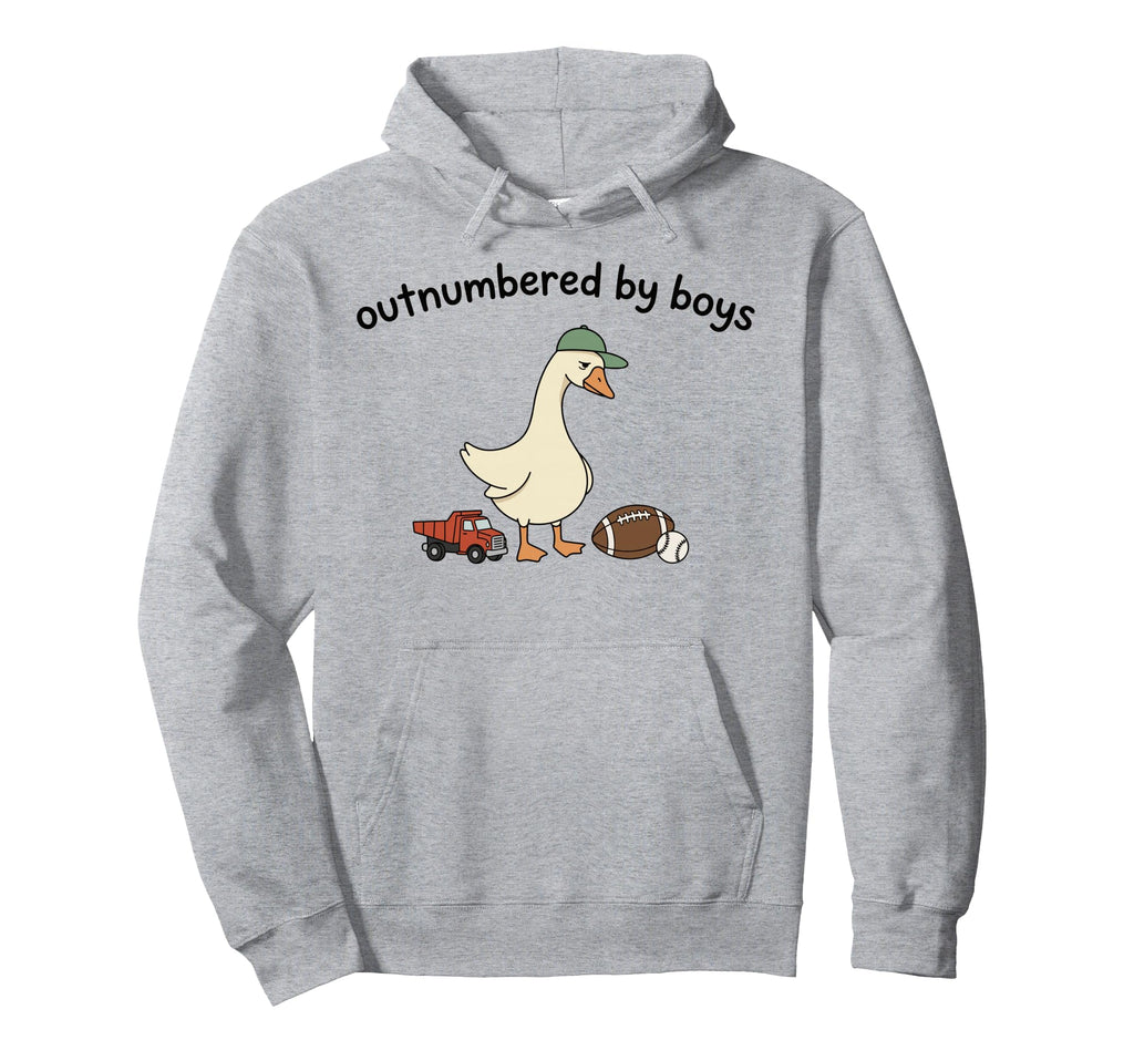 Outnumbered Funny Mom Goose Family Life Hoodie - Novelty Apparel Men Women - T-Shirt, Sweatshirt, Hoodie