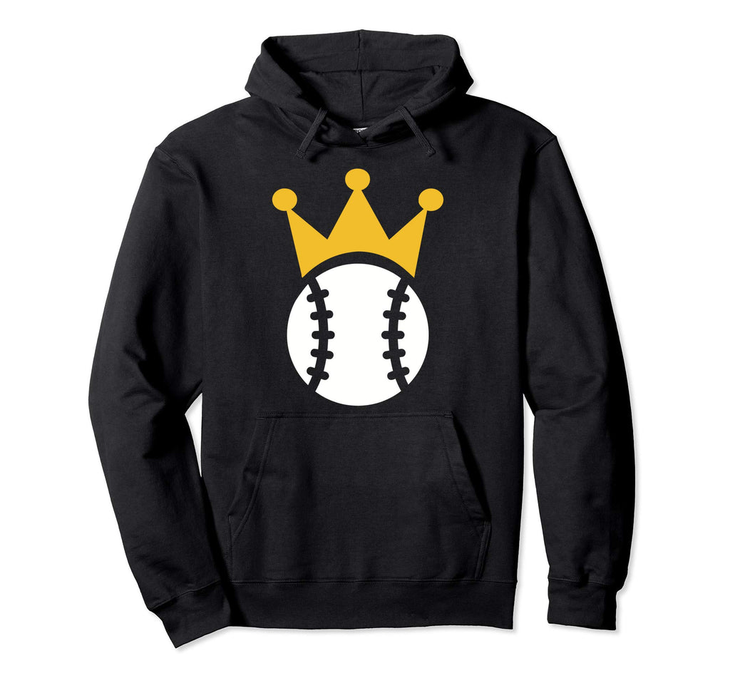 Baseball Crown Hoodie - Casual Everyday Wear for Adults - T-Shirt, Sweatshirt, Hoodie