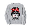 Mom Life Messy Bun Hair Funny Swim Sweatshirt - Streetwear Style Unisex - T-Shirt, Sweatshirt, Hoodie