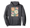 Floral Aesthetic Pastel Daisy Hoodie - Casual Everyday Wear for Adults - T-Shirt, Sweatshirt, Hoodie