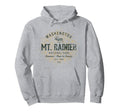 Mount Rainier National Park Hoodie - Unique Graphic Unisex - T-Shirt, Sweatshirt, Hoodie
