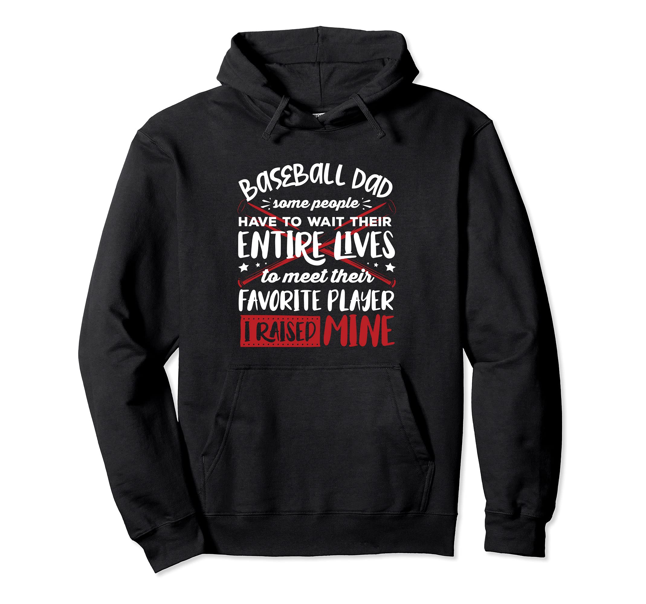Baseball Dad Baseball Love Hoodie - Casual Everyday Wear for Adults - T-Shirt, Sweatshirt, Hoodie