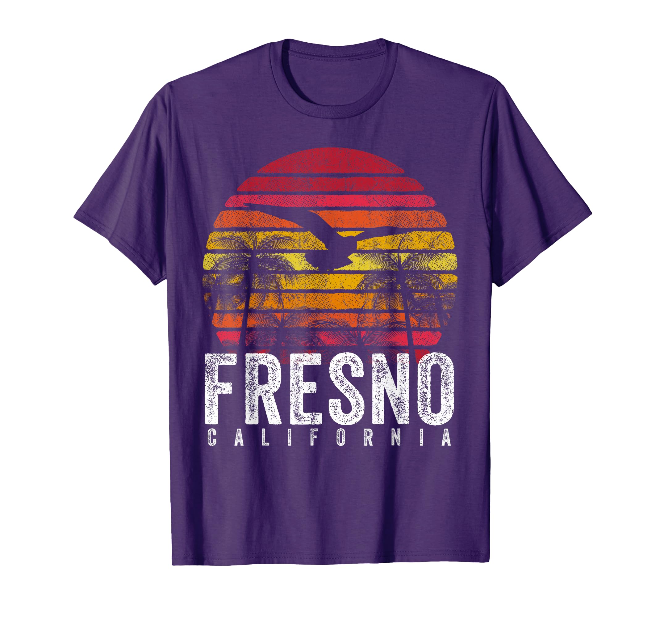 Fresno California Ca Distressed Gift T-Shirt - Minimalist Print Unisex - T-Shirt, Sweatshirt, Hoodie