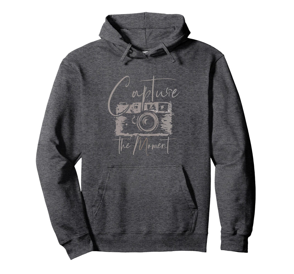 Capture Moment Photography Camera Lens Hoodie - Streetwear Style Unisex - T-Shirt, Sweatshirt, Hoodie