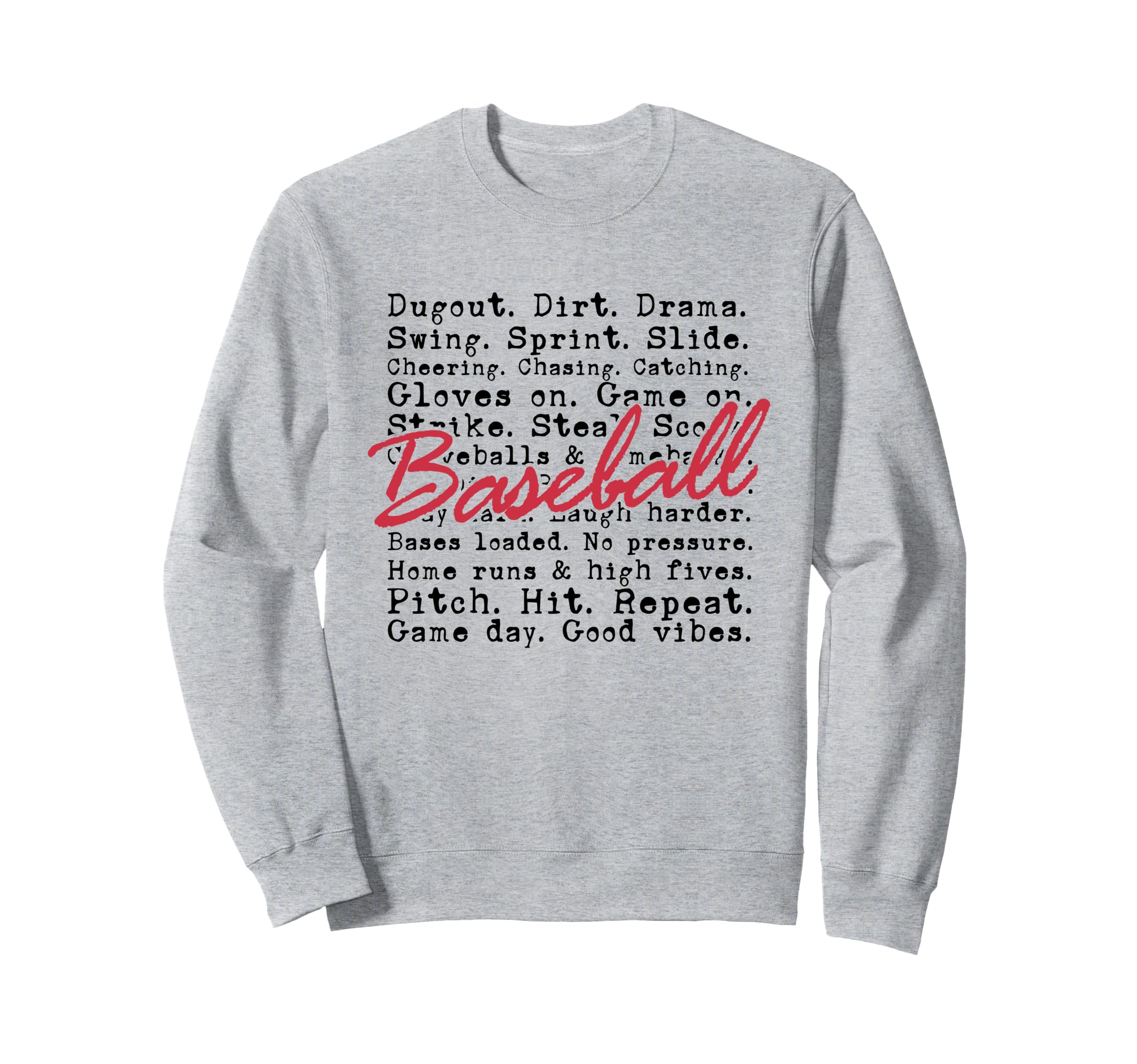 American Baseball Mom Sister Sweatshirt - Minimalist Print for Adults - T-Shirt, Sweatshirt, Hoodie