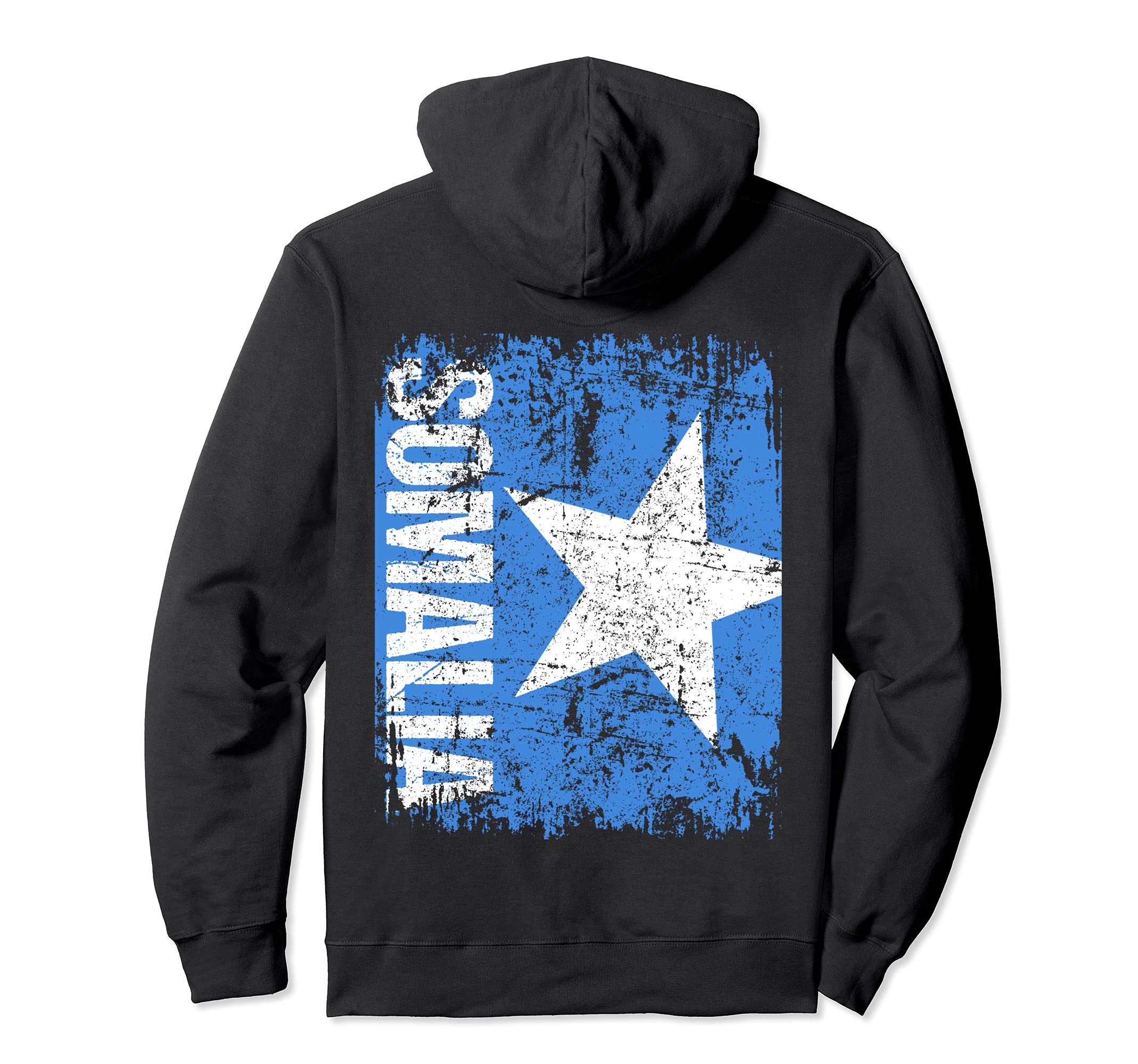 Somalia Flag Distressed Somalia Hoodie - Streetwear Style Unisex - T-Shirt, Sweatshirt, Hoodie