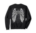 Grunge Wings Angel Back Y2K 2000S Sweatshirt - Novelty Apparel Men Women - T-Shirt, Sweatshirt, Hoodie