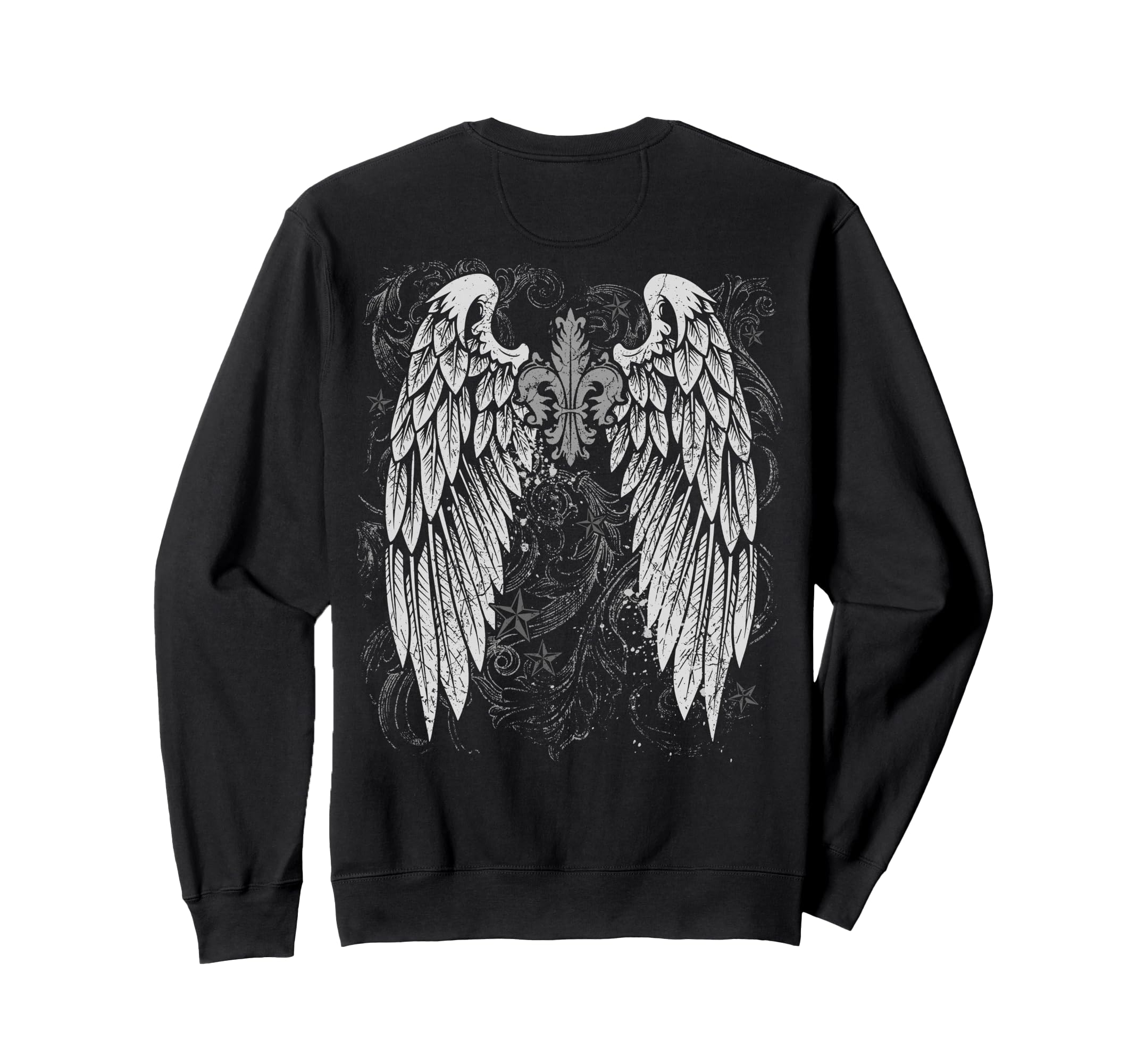 Grunge Wings Angel Back Y2K 2000S Sweatshirt - Novelty Apparel Men Women - T-Shirt, Sweatshirt, Hoodie