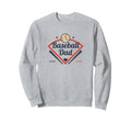 Baseball Dad Diamond Game Day Sweatshirt - Custom Art Print for Adults - T-Shirt, Sweatshirt, Hoodie
