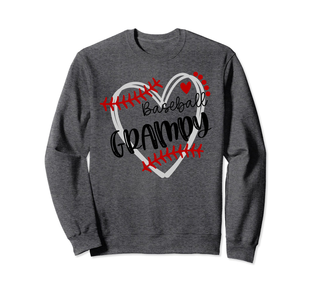 Personalized Baseball Heart Grampy Sweatshirt - Unique Graphic for Adults - T-Shirt, Sweatshirt, Hoodie