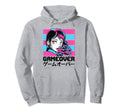 Gameover Anime Aesthetic Vaporwave Hoodie - Custom Art Print for Adults - T-Shirt, Sweatshirt, Hoodie