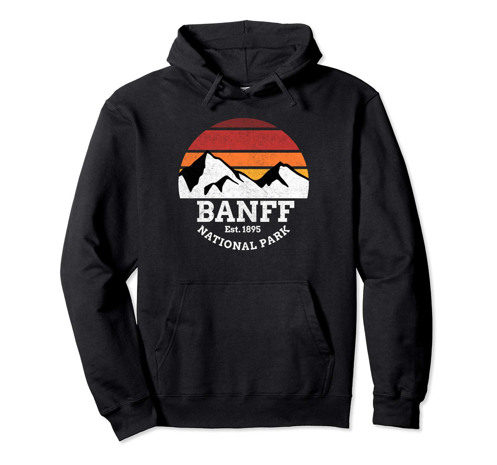 Banff National Park And Distressed Hoodie - Aesthetic Graphic for Adults - T-Shirt, Sweatshirt, Hoodie