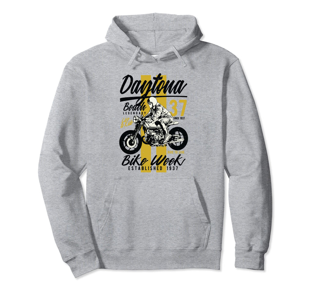 Daytona Beach Bike Week Distressed Hoodie - Minimalist Print Men Women - T-Shirt, Sweatshirt, Hoodie