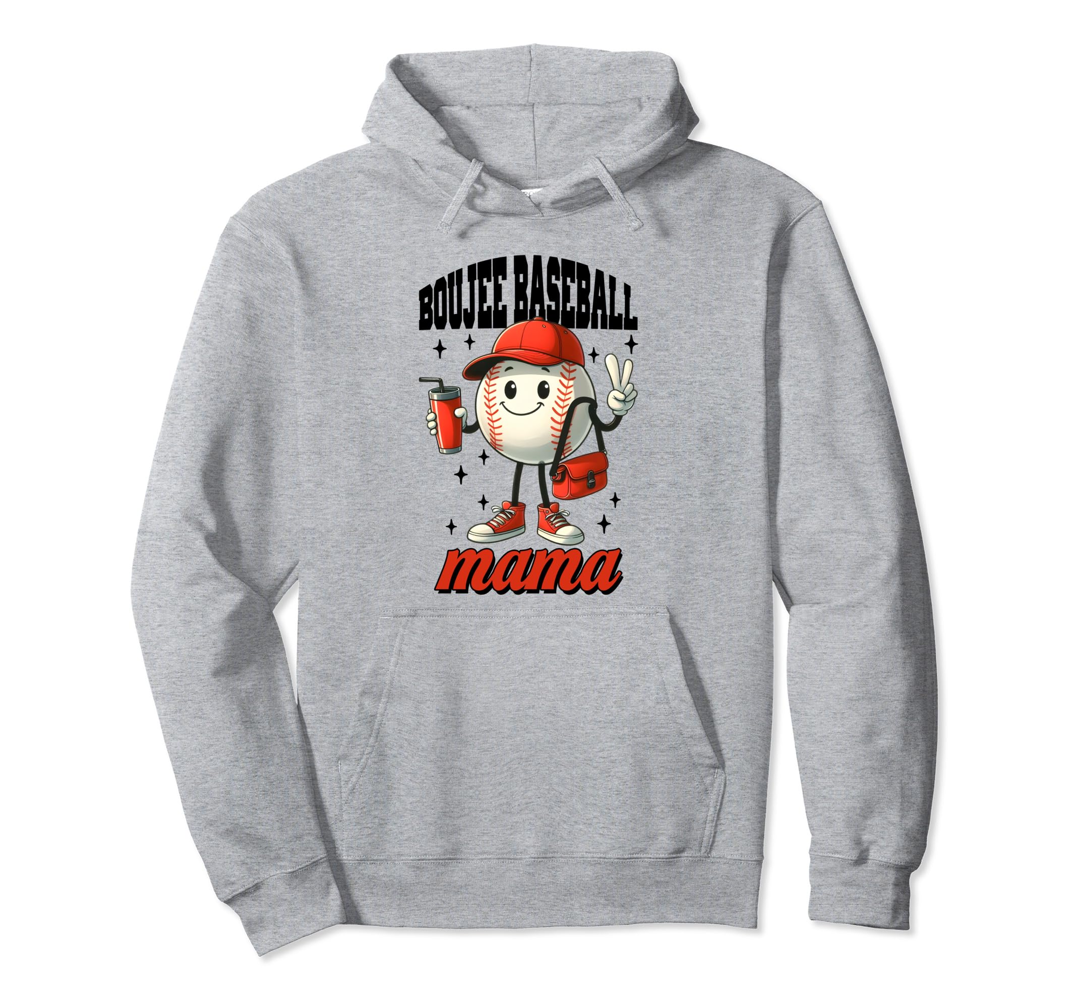 American Baseball Game Fan Baseball Mom Hoodie - Novelty Apparel Unisex - T-Shirt, Sweatshirt, Hoodie