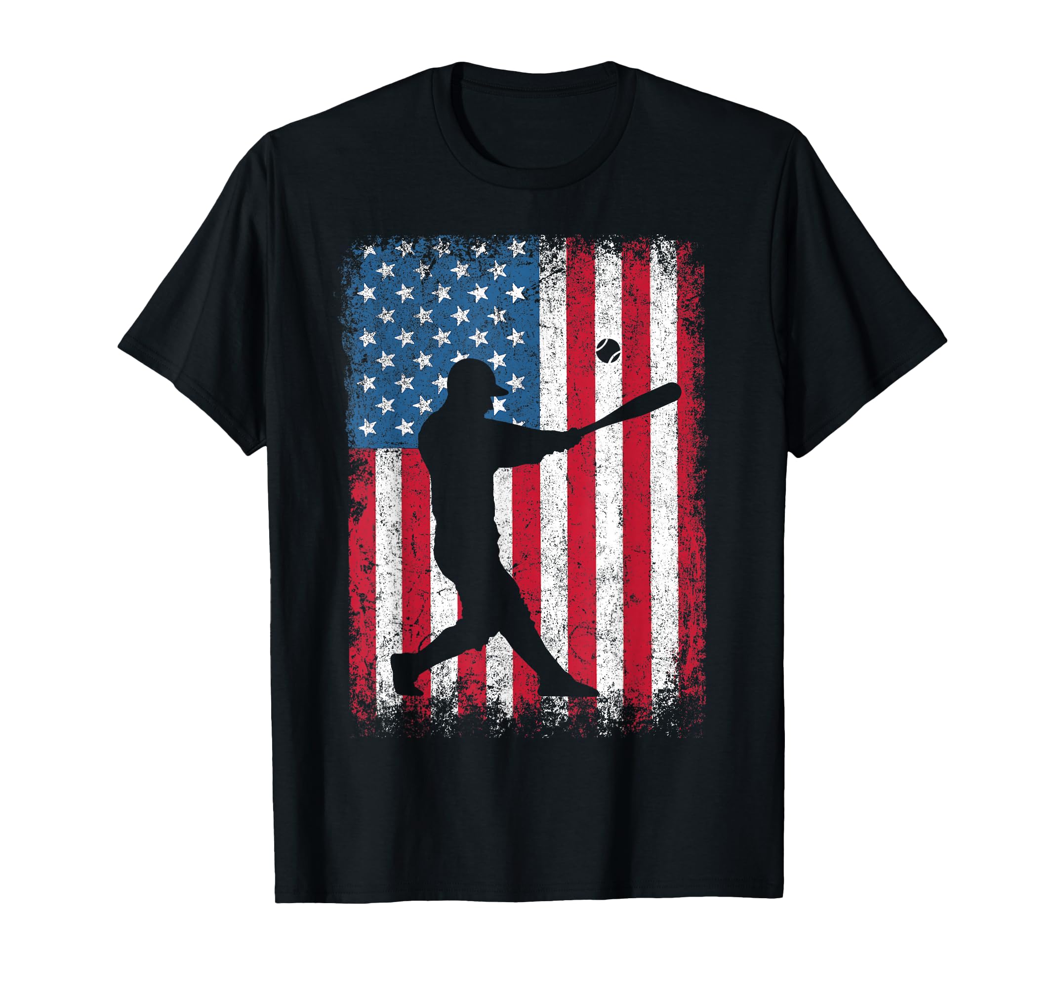 American Flag Baseball Flag Dad Mom T-Shirt - Trendy Graphic Men Women - T-Shirt, Sweatshirt, Hoodie