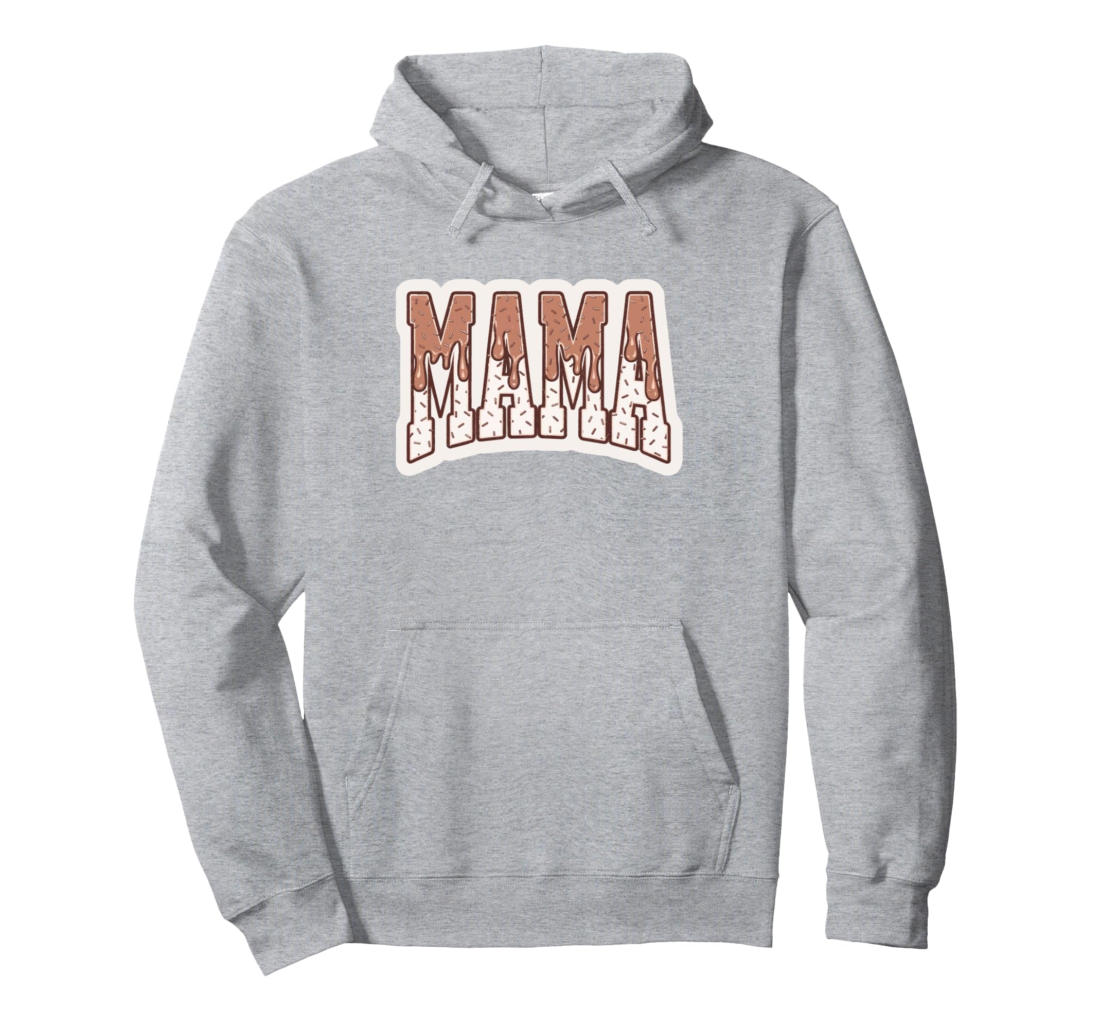 Baseball Drip Mom Ice Cream Drip Mama Hoodie - Graphic Print Men Women - T-Shirt, Sweatshirt, Hoodie