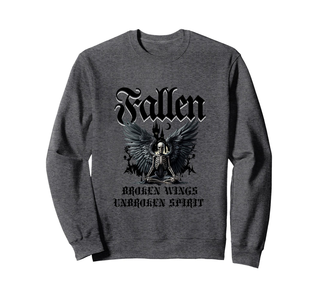 Goth Fallen Angel Emo Y2K Grunge Sweatshirt - Custom Art Print Unisex - T-Shirt, Sweatshirt, Hoodie