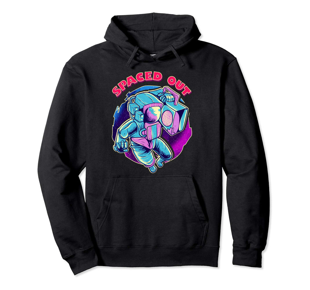 Spaced Out Vaporwave Aesthetic Space Hoodie - Fun Novelty Design Unisex - T-Shirt, Sweatshirt, Hoodie